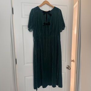 Summersalt The Sustainable Velvet Collection Bow Midi Dress